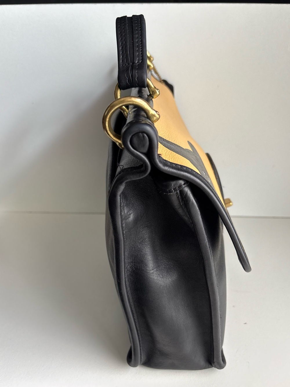 Coach Black Cat Leather Willis Crossbody Bag - Picture 7 of 16